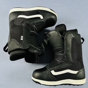 Vans Encore Black White Junior Snowboard Boots Size 5